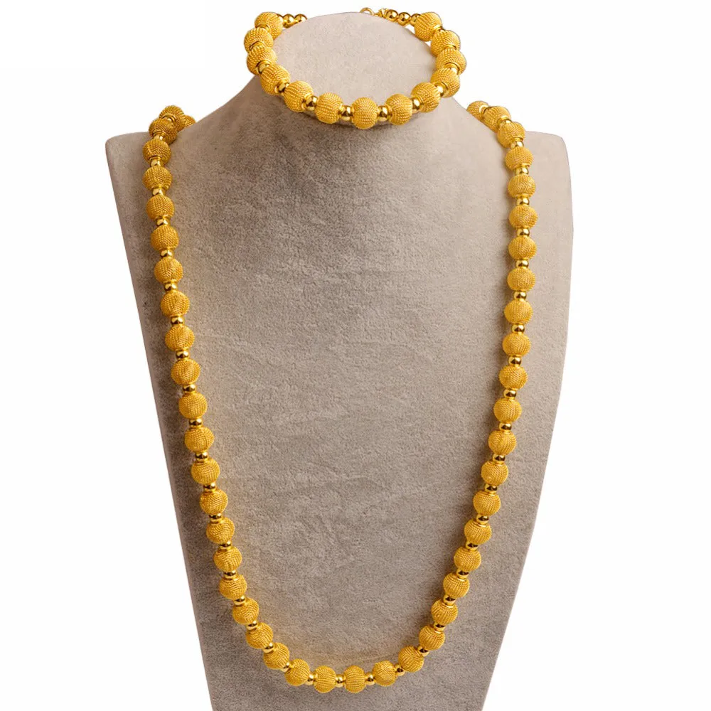 82cm Beads Necklace and 24cm Bracelets Party sets