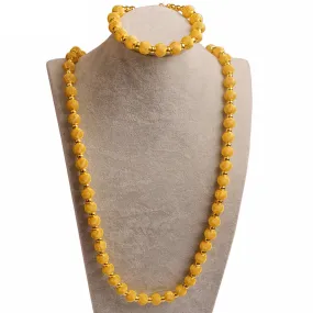 82cm Beads Necklace and 24cm Bracelets Party sets