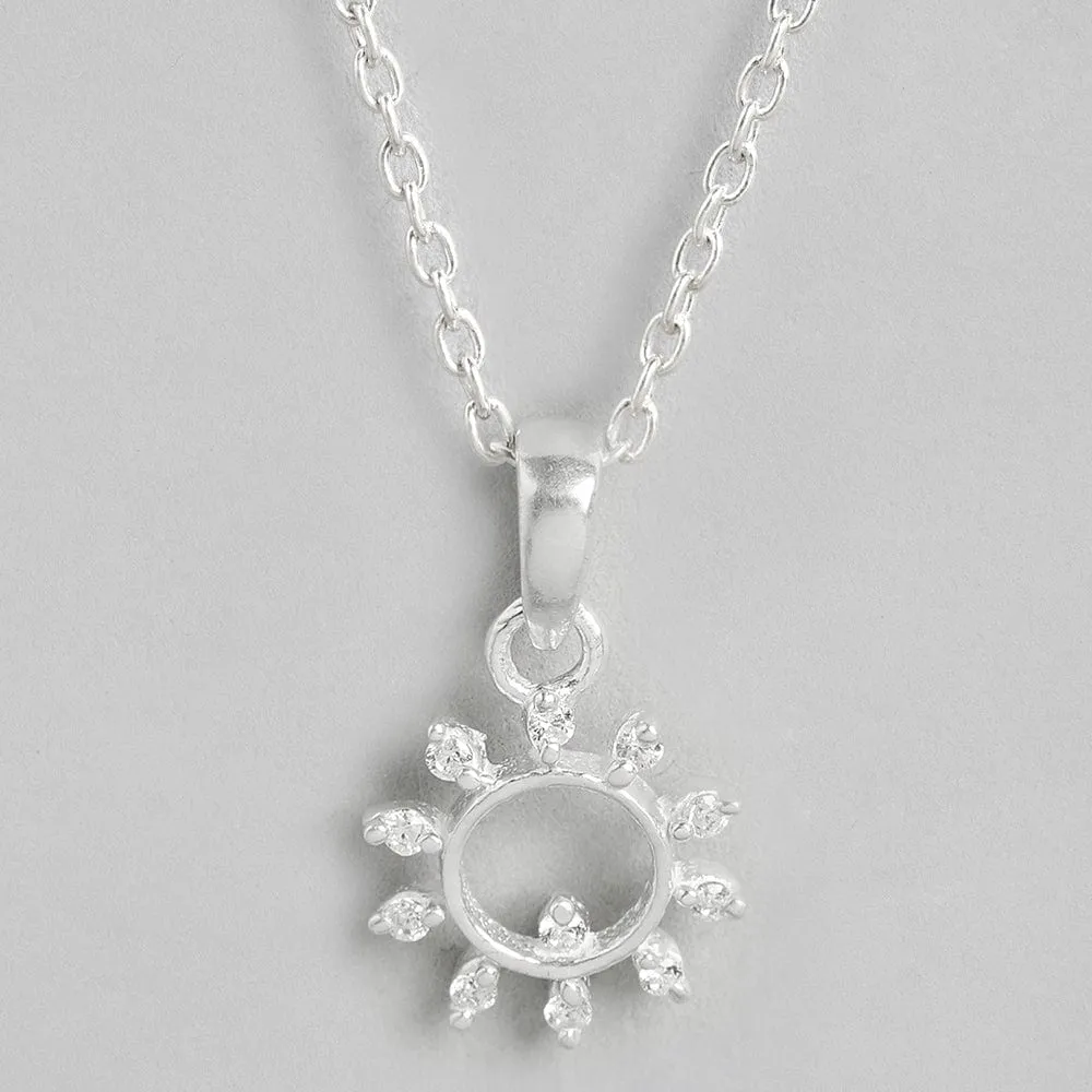 92.5 Silver Sun Necklace