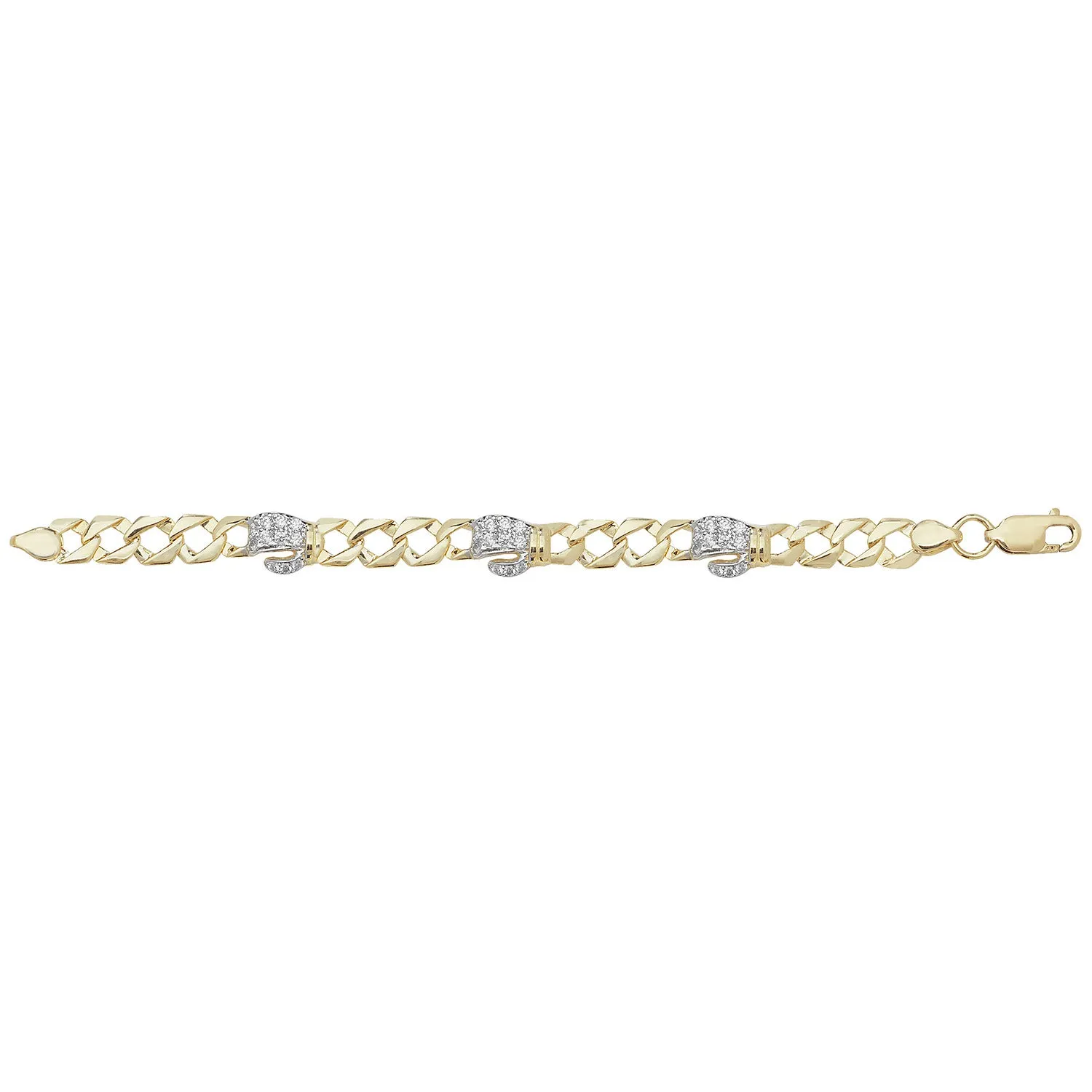 9ct Gold Baby Boxing Gloves Bracelet