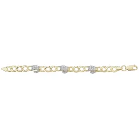 9ct Gold Baby Boxing Gloves Bracelet