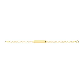 9ct Gold Figaro Babies ID Bracelet