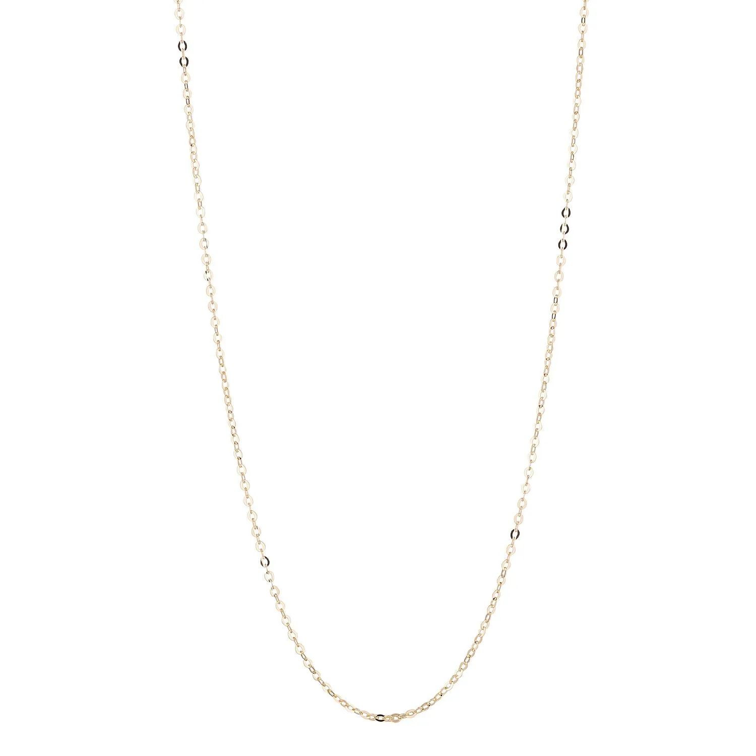 9kt Gold Diamond Cut Chain Necklace