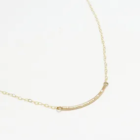 Accent Short Curved Dotted Necklace