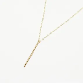 Accent Vertical Bar Beaded Necklace