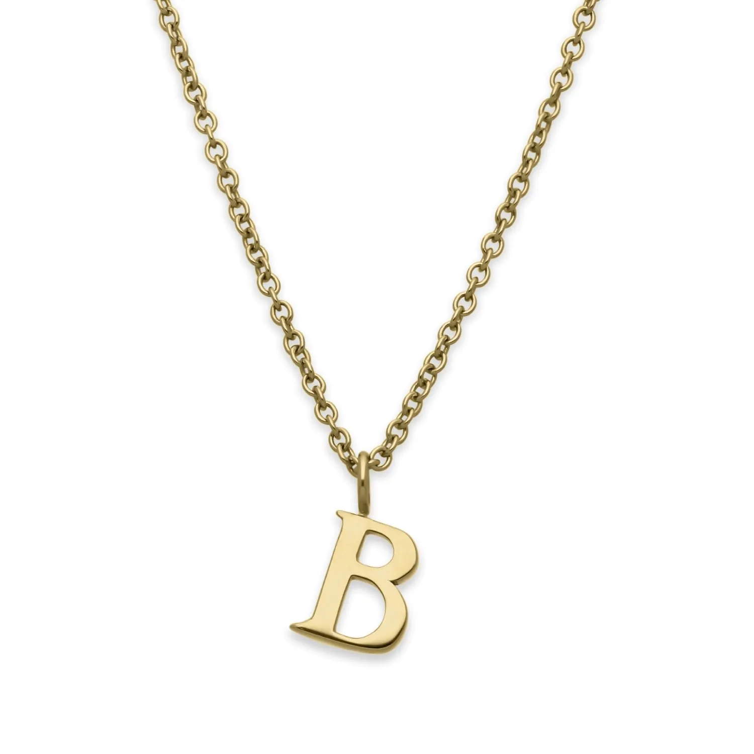 B Letter Gold Necklace