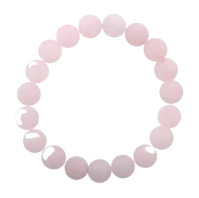 Barse Matte Bead Bracelet-Rose Quartz