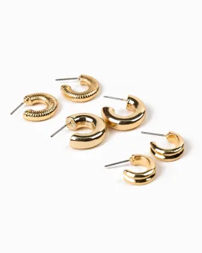 Bold Chunky Hoop Earrings