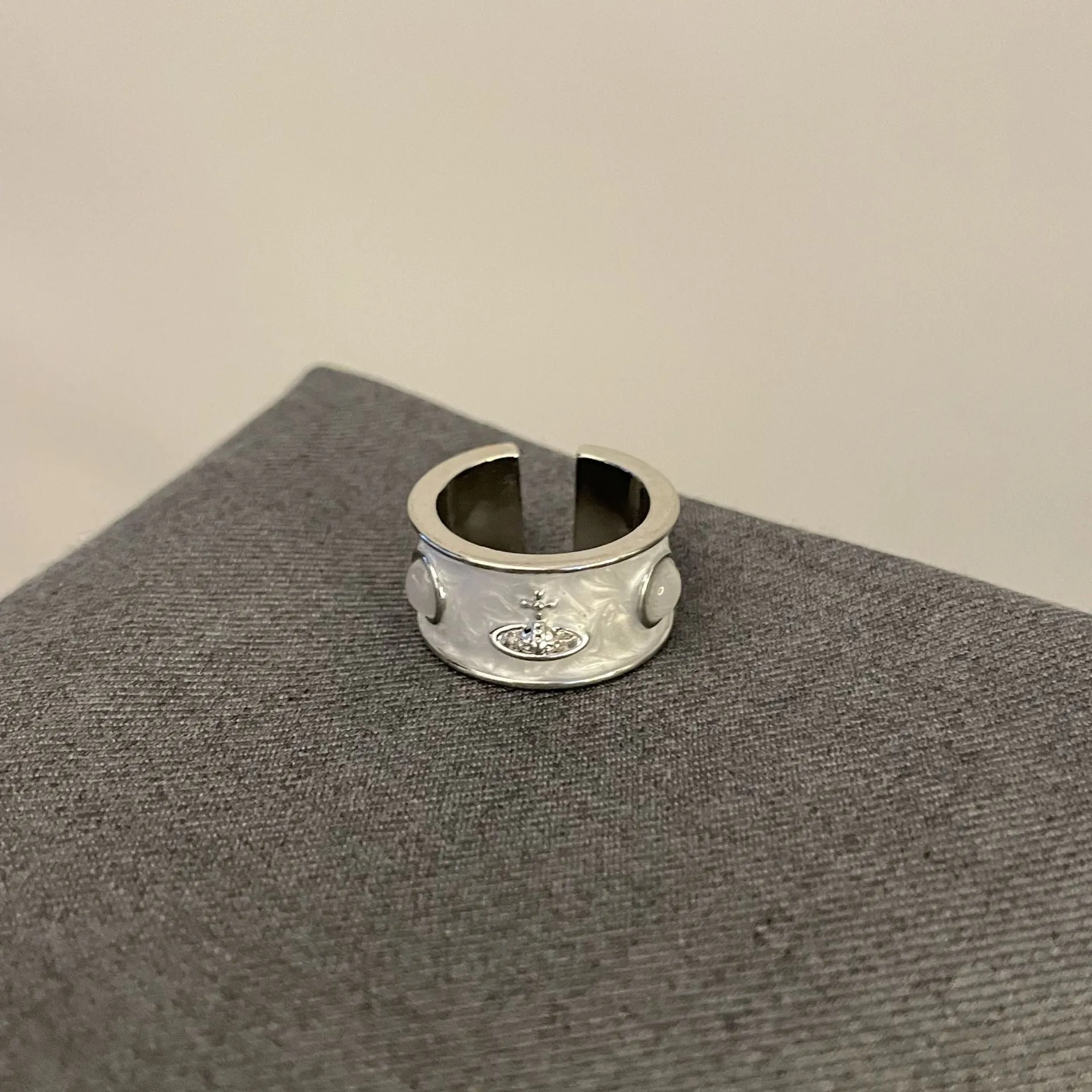 Chic Monochrome Crown Rings