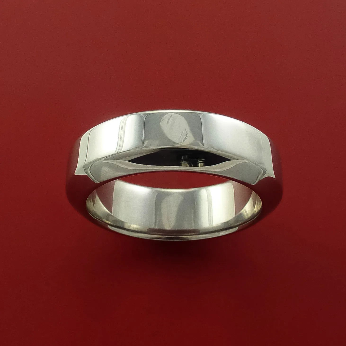 Cobalt Chrome Wedding Band Engagement Ring Made to Any Sizing and Finish 3-22