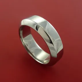 Cobalt Chrome Wedding Band Engagement Ring Made to Any Sizing and Finish 3-22