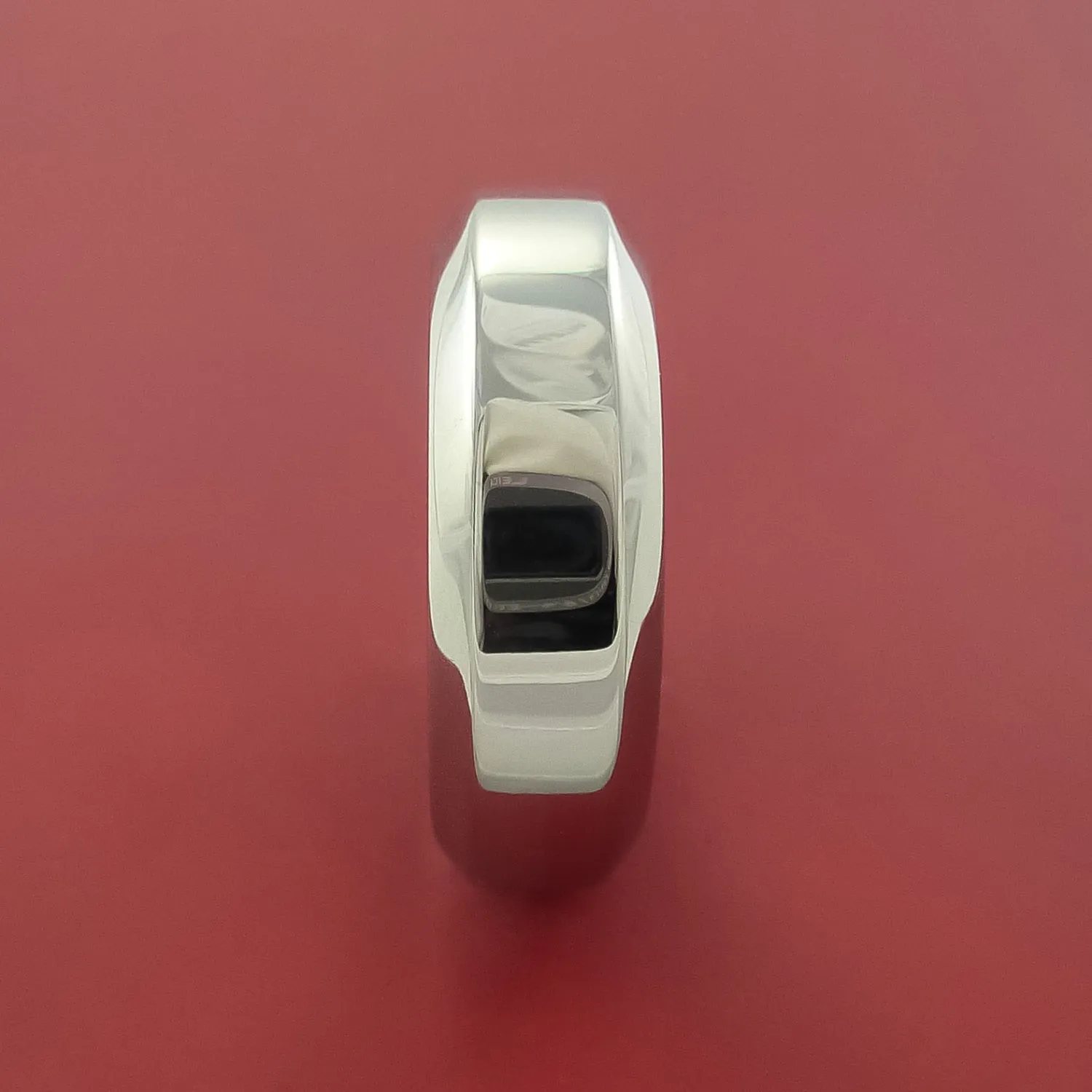 Cobalt Chrome Wedding Band Engagement Ring Made to Any Sizing and Finish 3-22