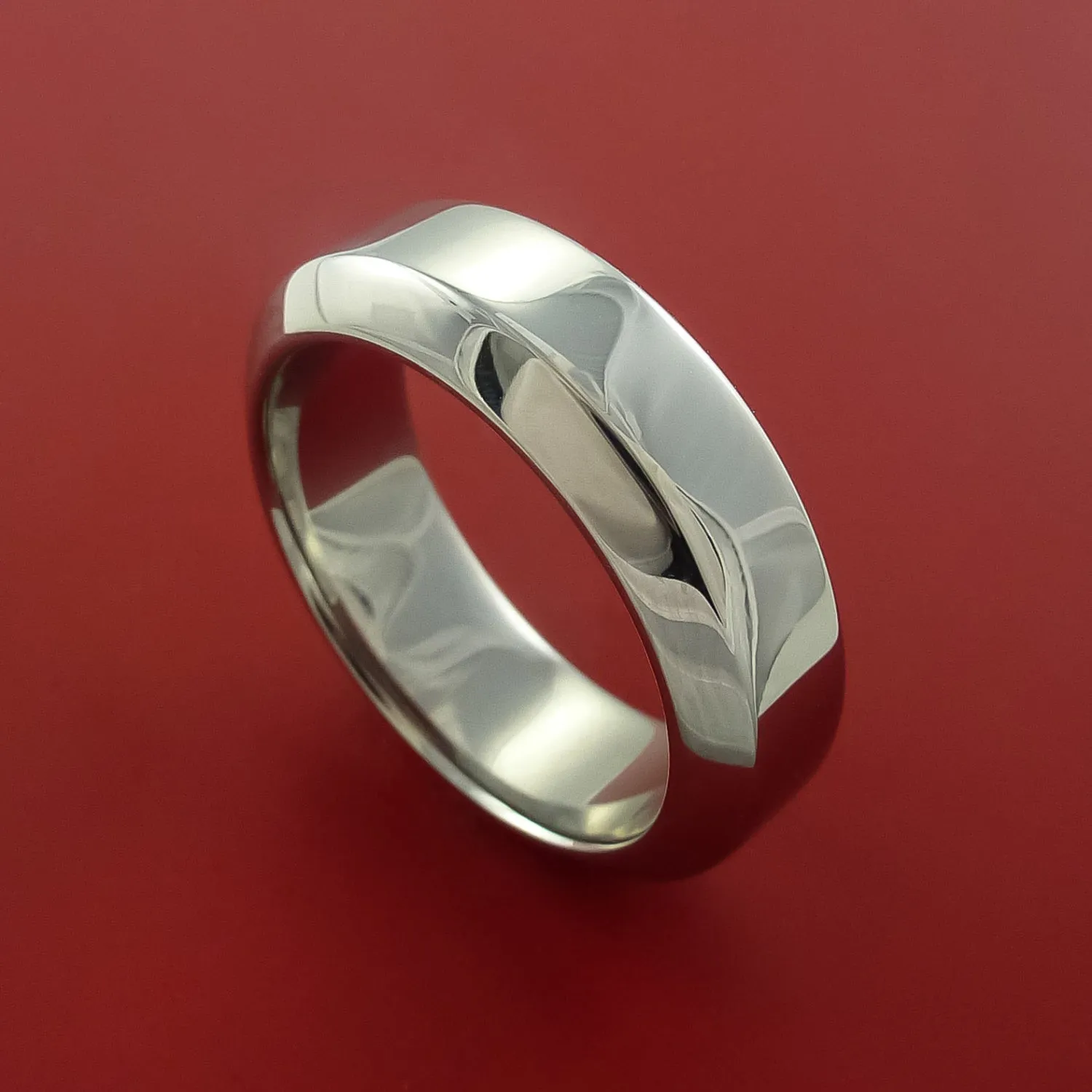 Cobalt Chrome Wedding Band Engagement Ring Made to Any Sizing and Finish 3-22