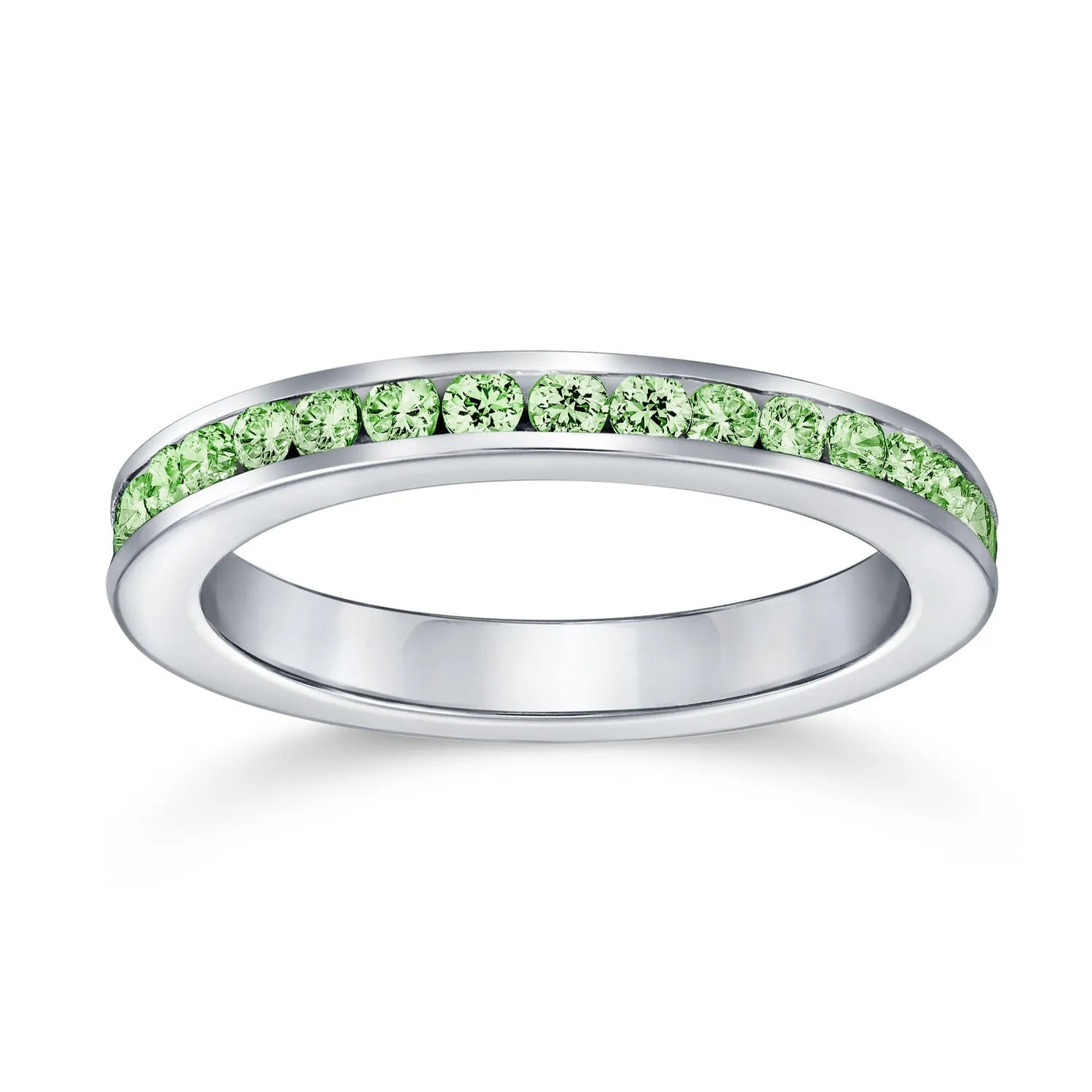 Cubic Zirconia Cocktail Statement Ring in Sterling Silver 12 Birthstone Colors