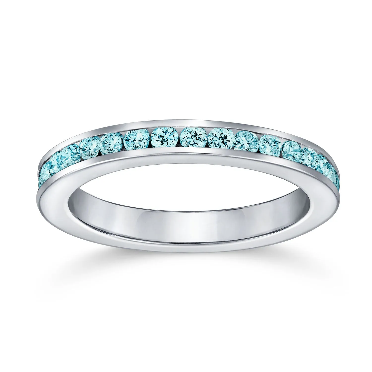 Cubic Zirconia Cocktail Statement Ring in Sterling Silver 12 Birthstone Colors