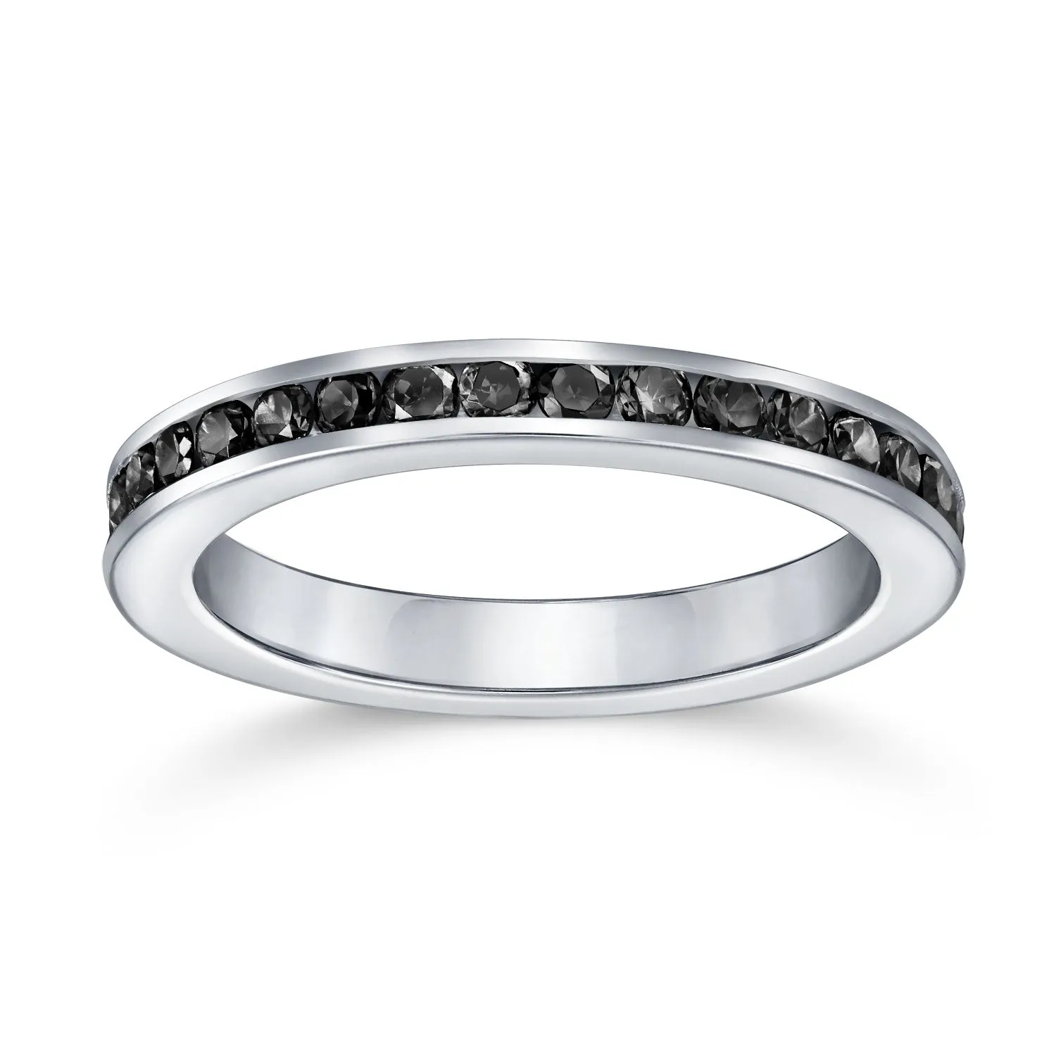 Cubic Zirconia Cocktail Statement Ring in Sterling Silver 12 Birthstone Colors