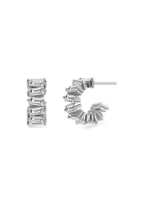 EdBlad 126700 Rey Creoles Steel Earrings