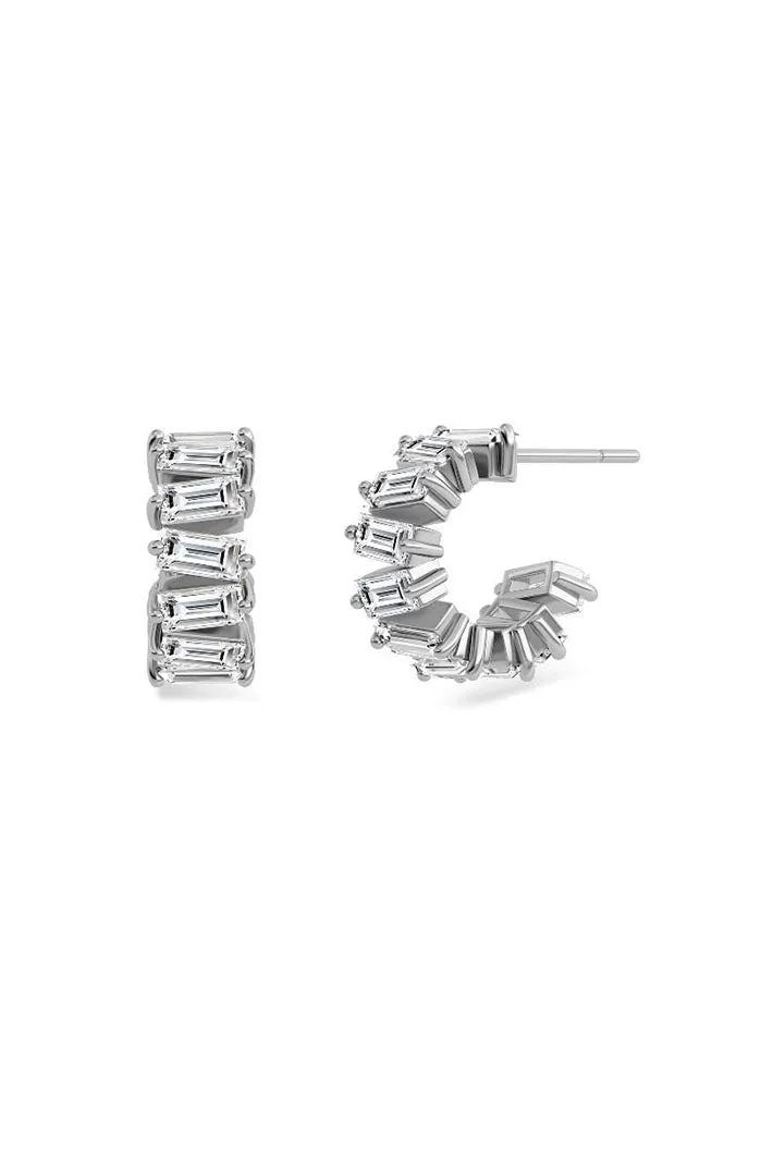 EdBlad 126700 Rey Creoles Steel Earrings
