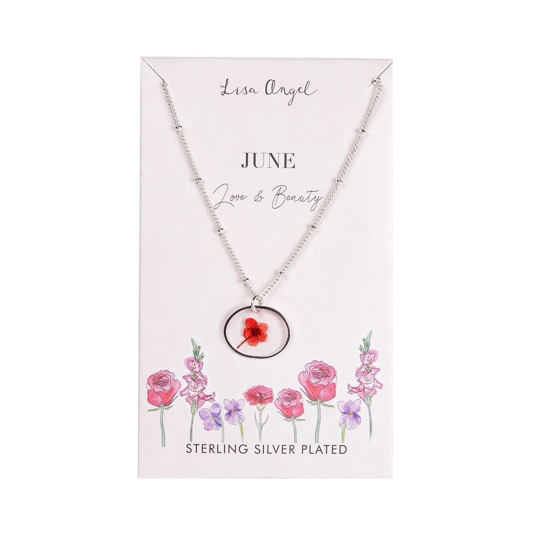 Elegant Birth Flower Necklace