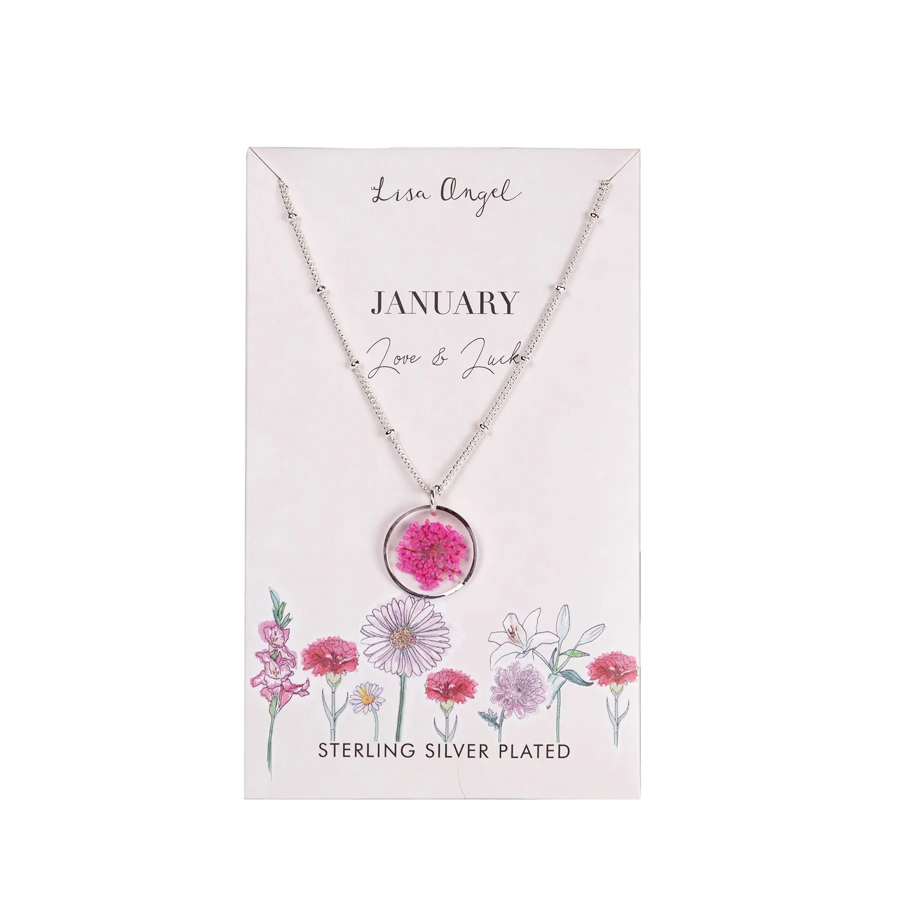 Elegant Birth Flower Necklace
