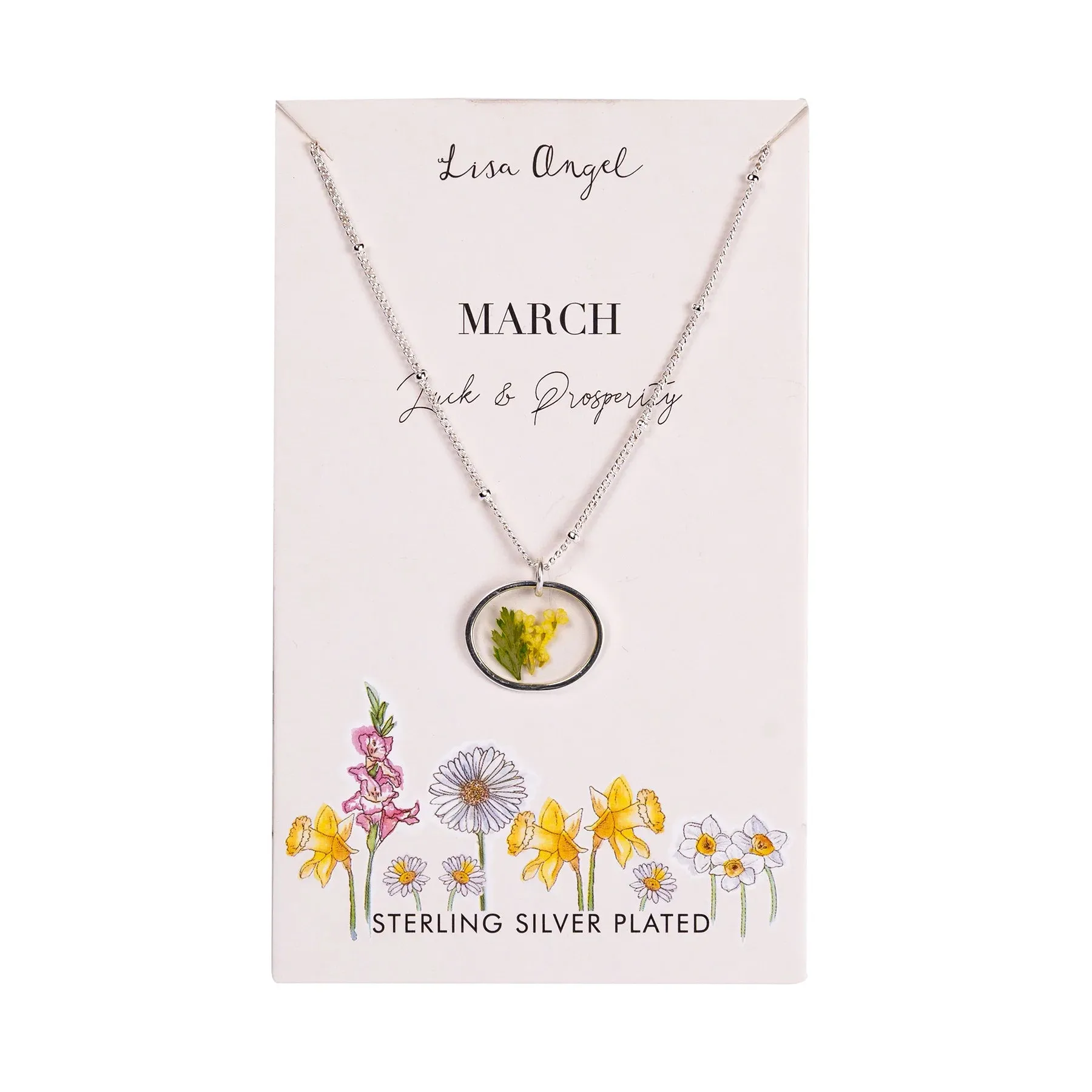 Elegant Birth Flower Necklace