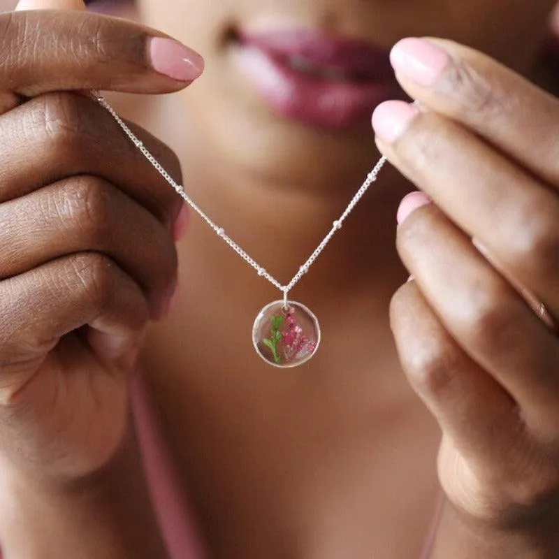 Elegant Birth Flower Necklace