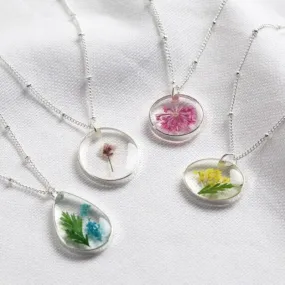 Elegant Birth Flower Necklace