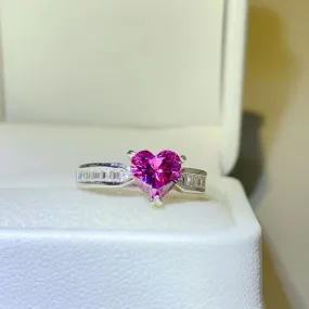 Enchanted Aura 1 Carat Moissanite Sterling Silver Ring