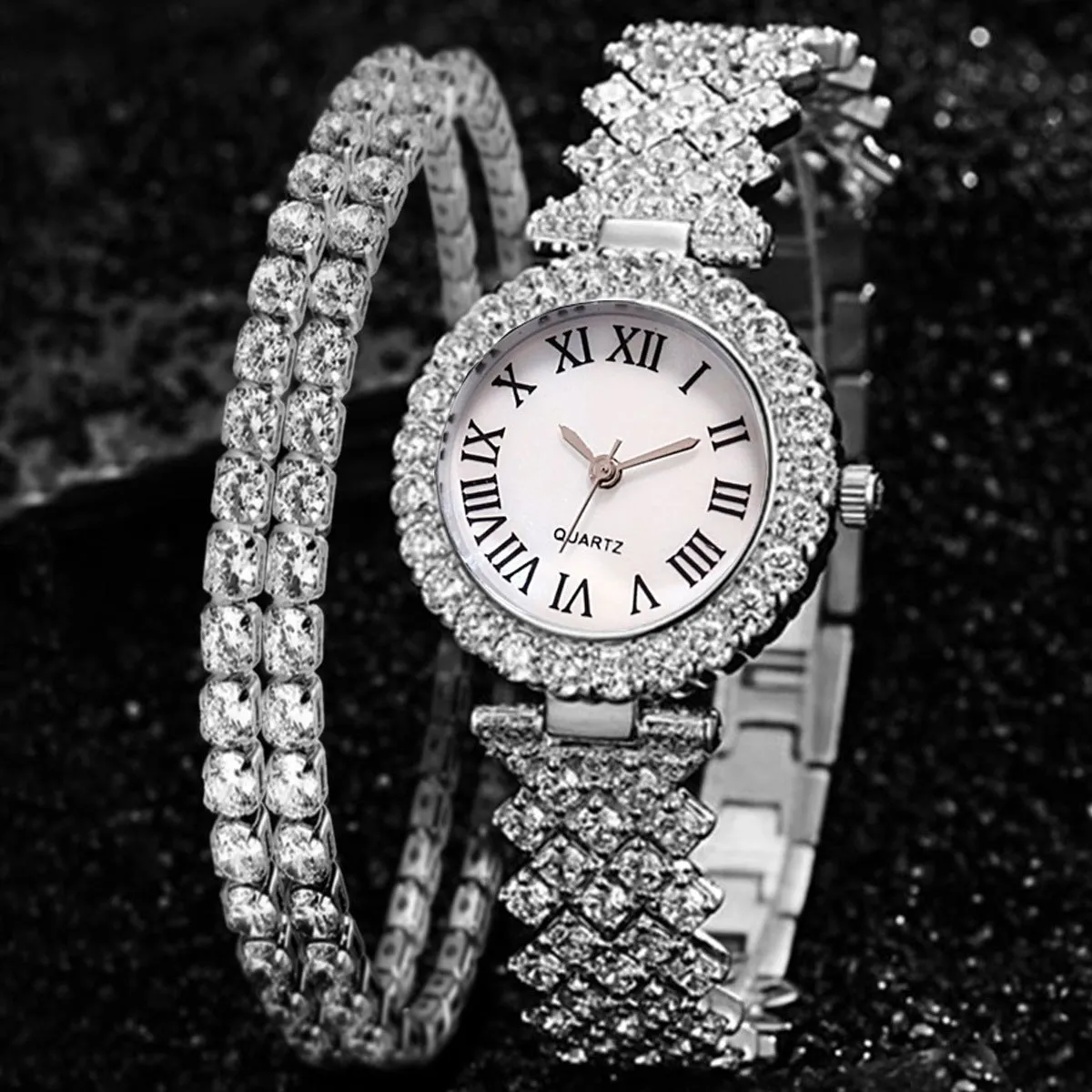 Fashion Luxury Diamond Quartz Watch