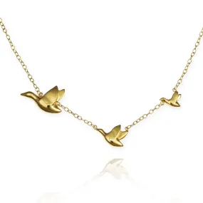 Flying Ducks Necklace