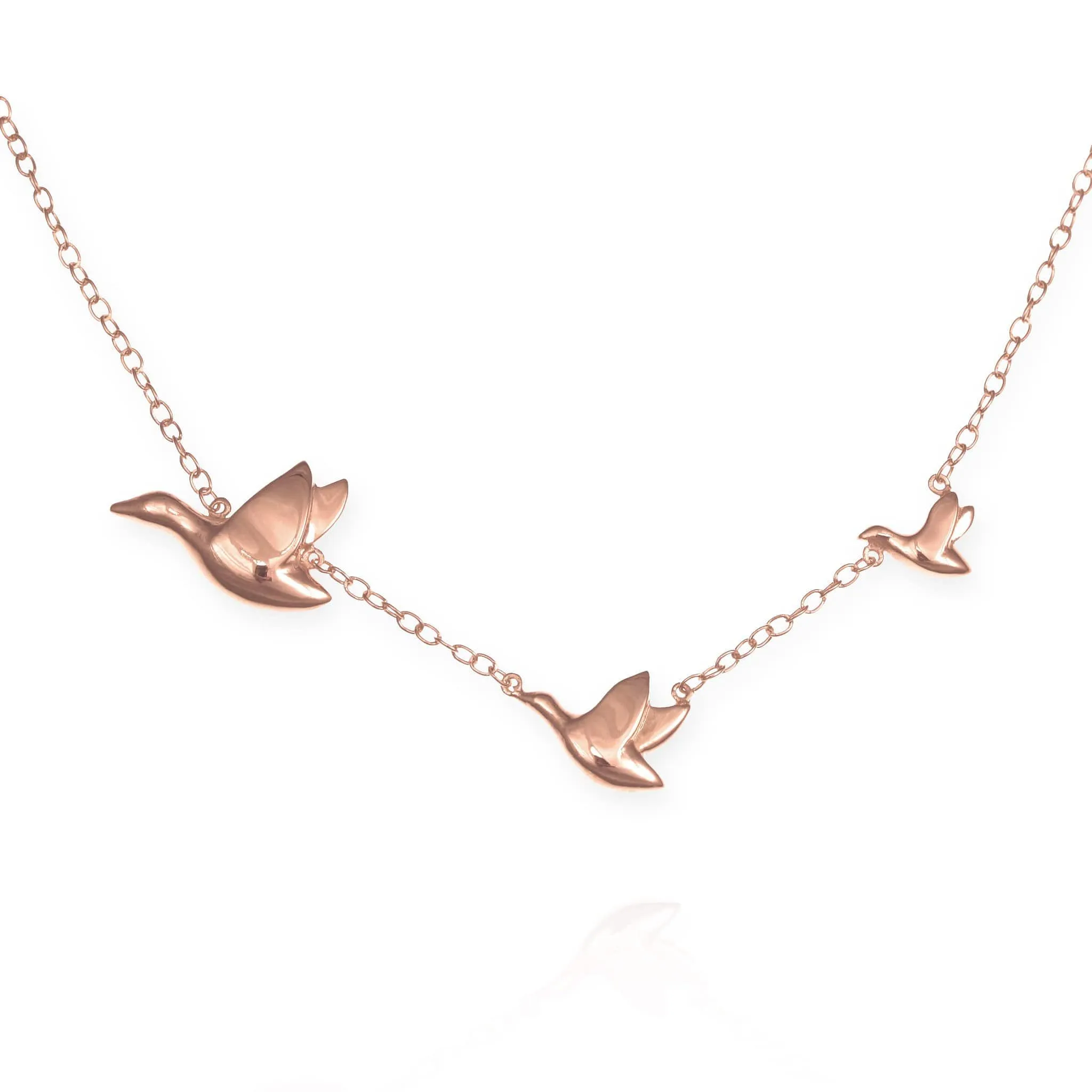 Flying Ducks Necklace