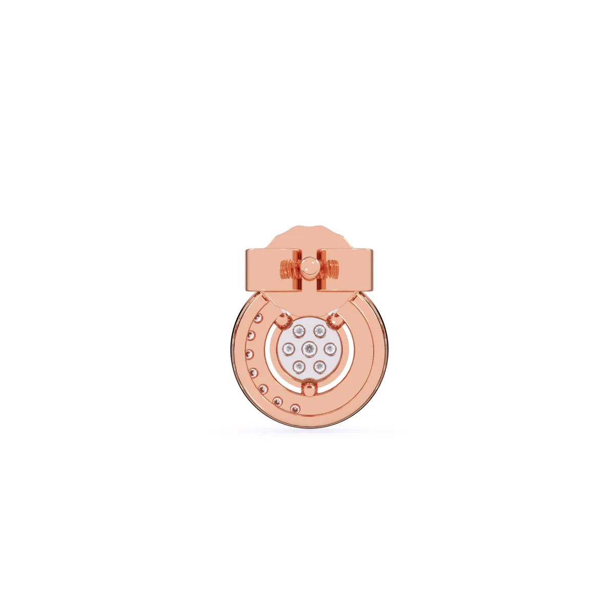 Gleaming Diamond Cluster Studs Earrings