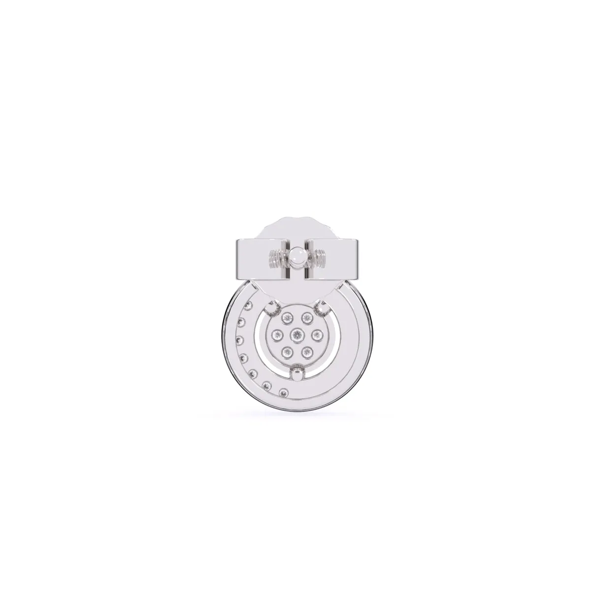 Gleaming Diamond Cluster Studs Earrings