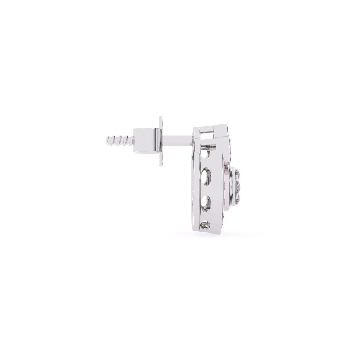 Gleaming Diamond Cluster Studs Earrings
