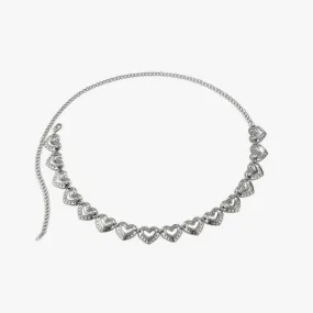 Gleaming Heartbeat Belt Chain
