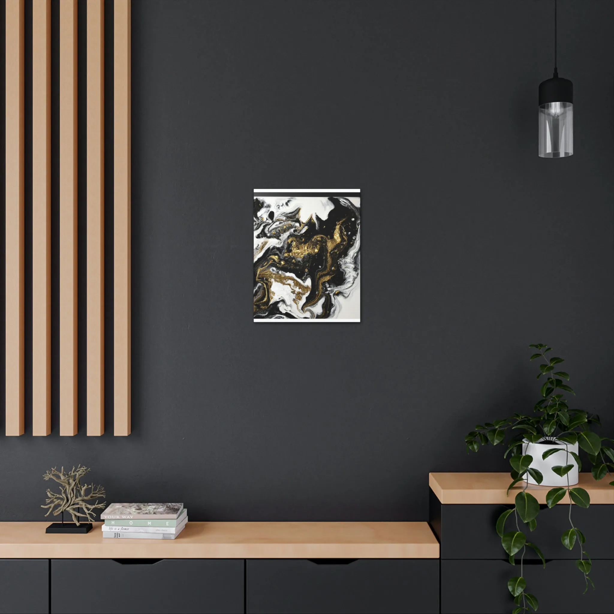 Gleaming Shadowscape. - Canvas