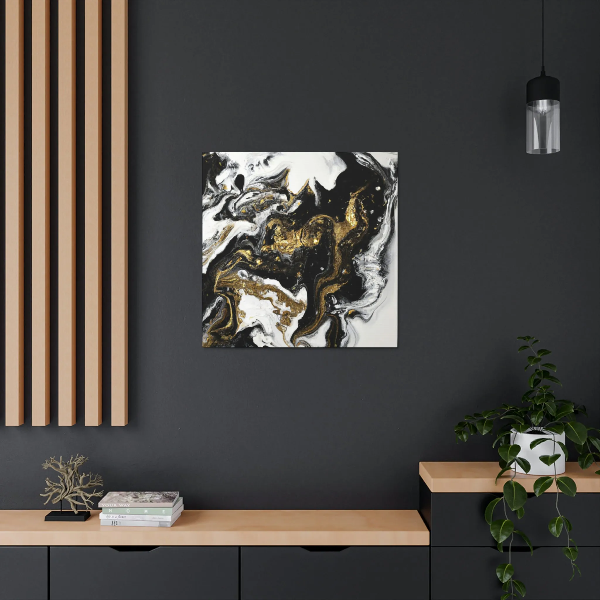 Gleaming Shadowscape. - Canvas