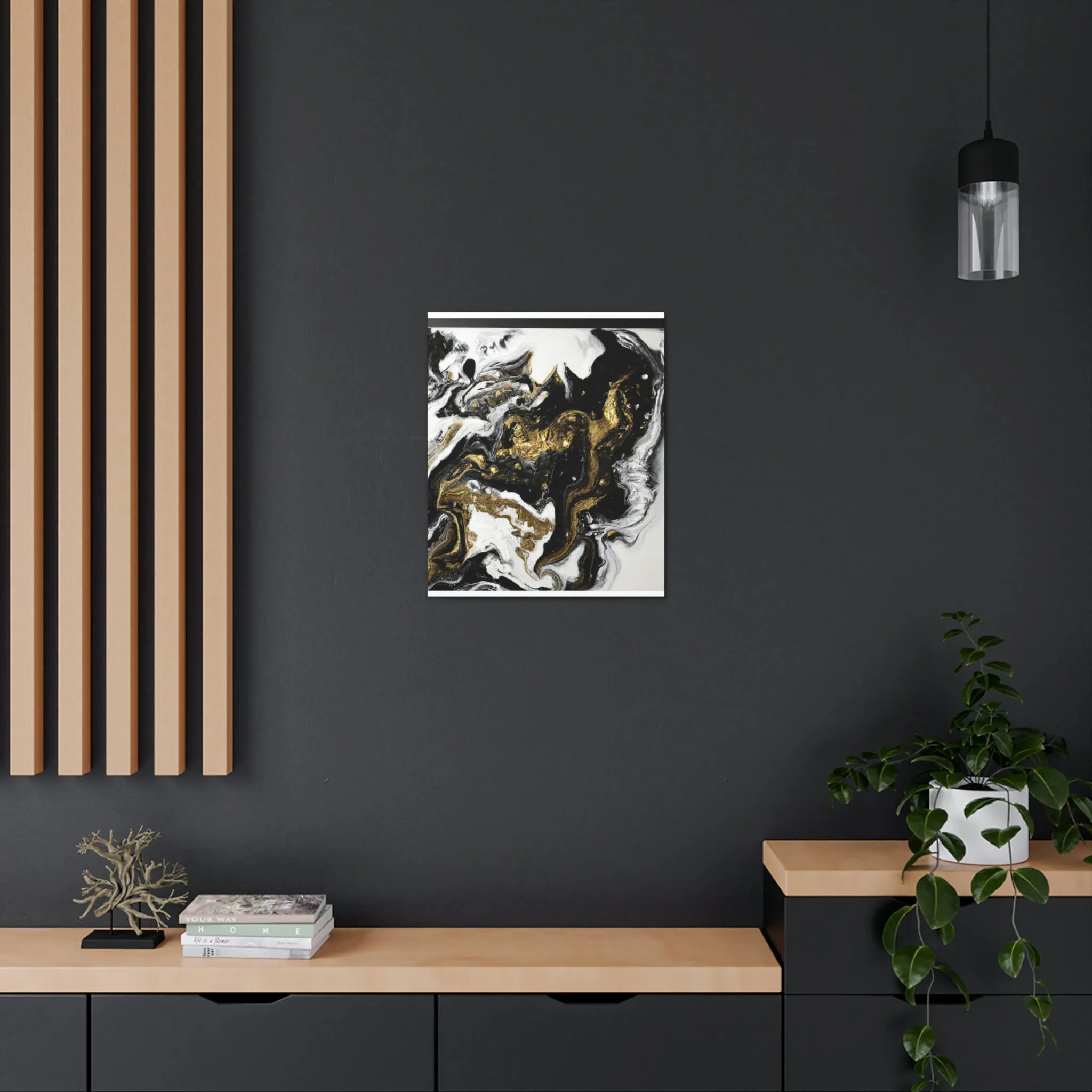 Gleaming Shadowscape. - Canvas