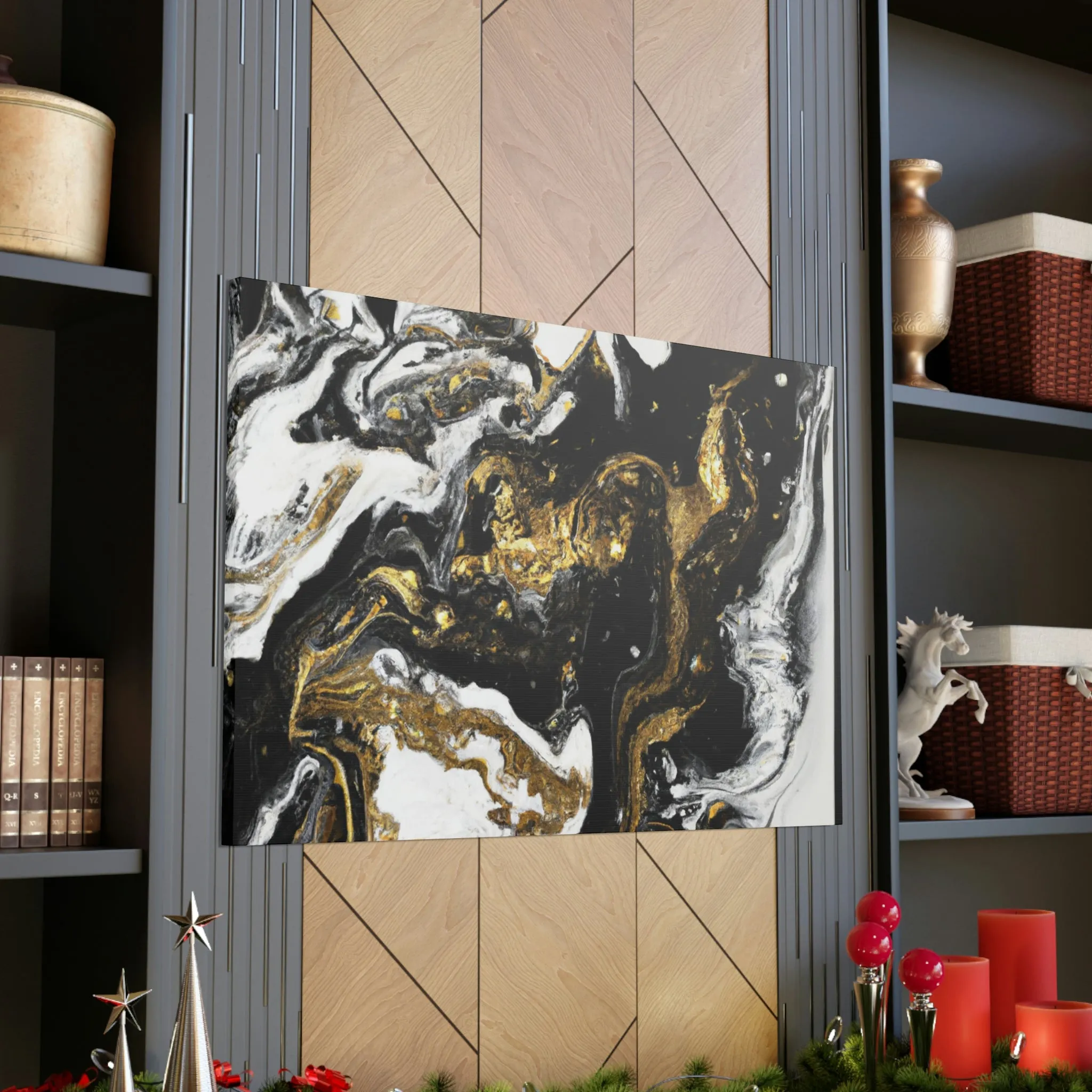 Gleaming Shadowscape. - Canvas