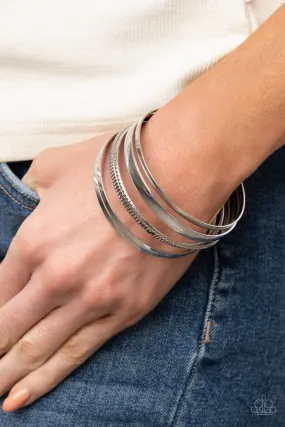 Gliding Gleam - Silver Paparazzi Accessories