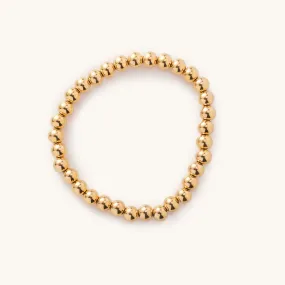 Gold Ball Bracelet 6mm