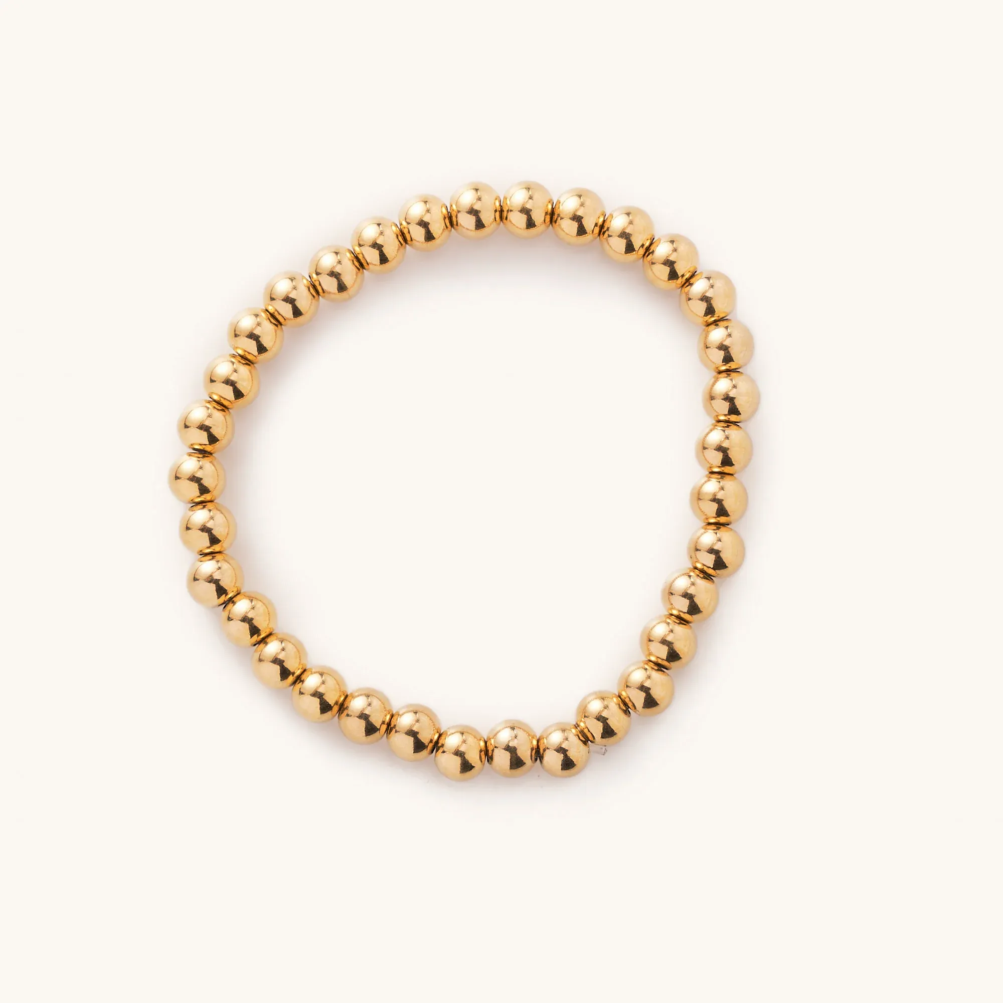 Gold Ball Bracelet 6mm