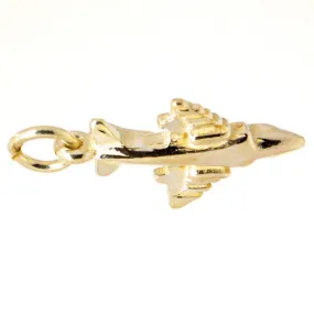 Gold Harrier Jump Jet Charm