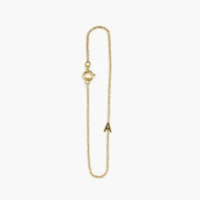 Gold Mini Initial Bracelet