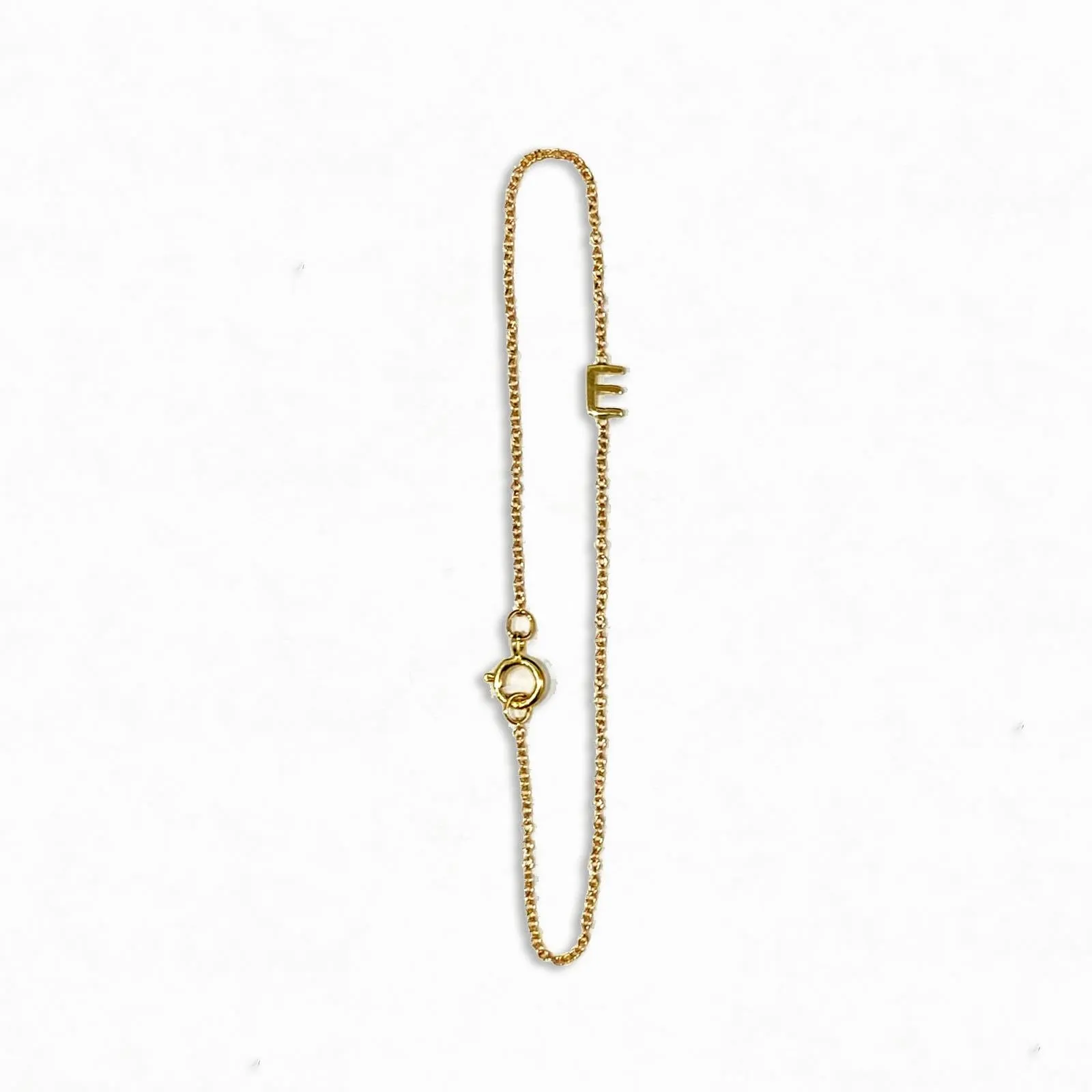 Gold Mini Initial Bracelet