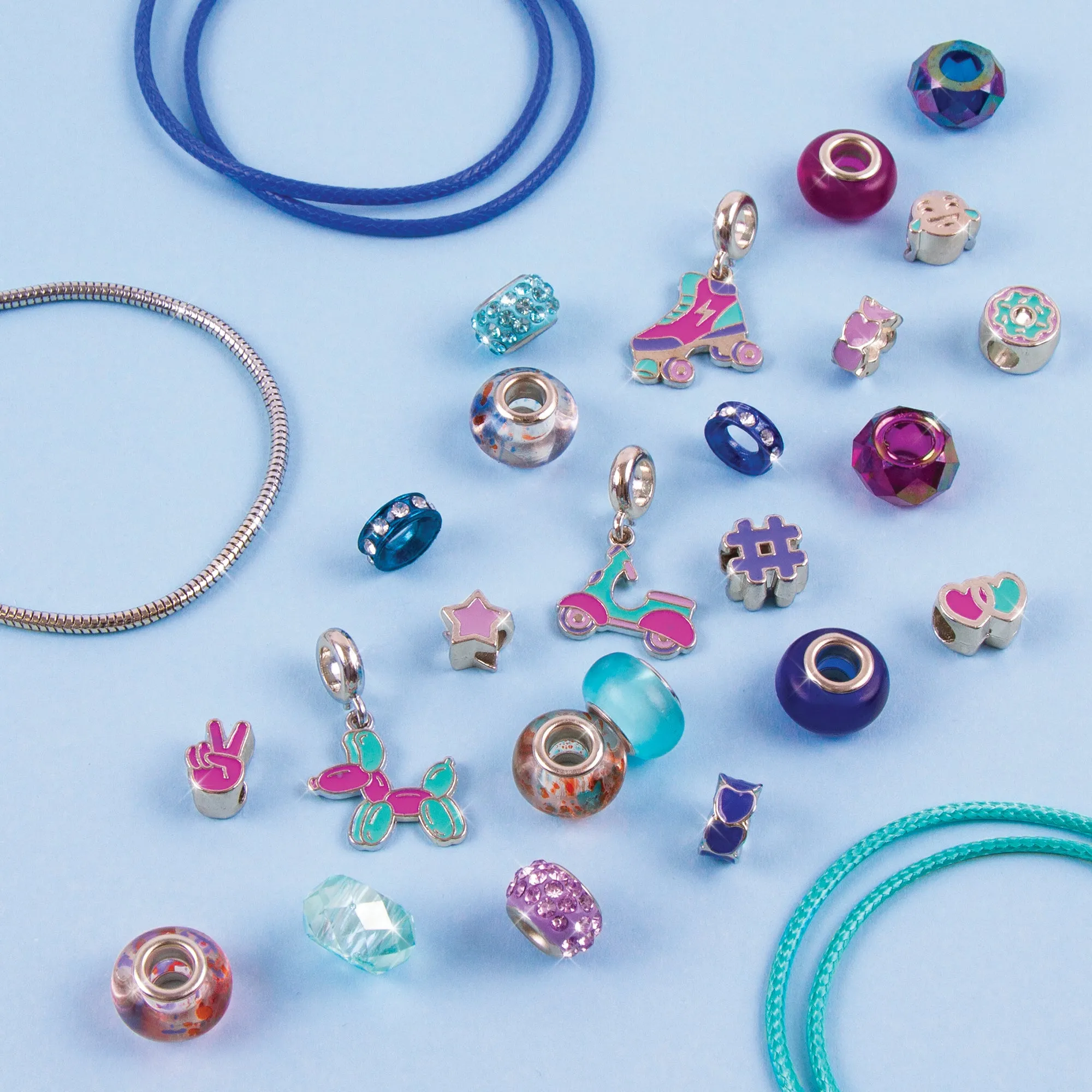 Halo Charms Bracelets: True Blue