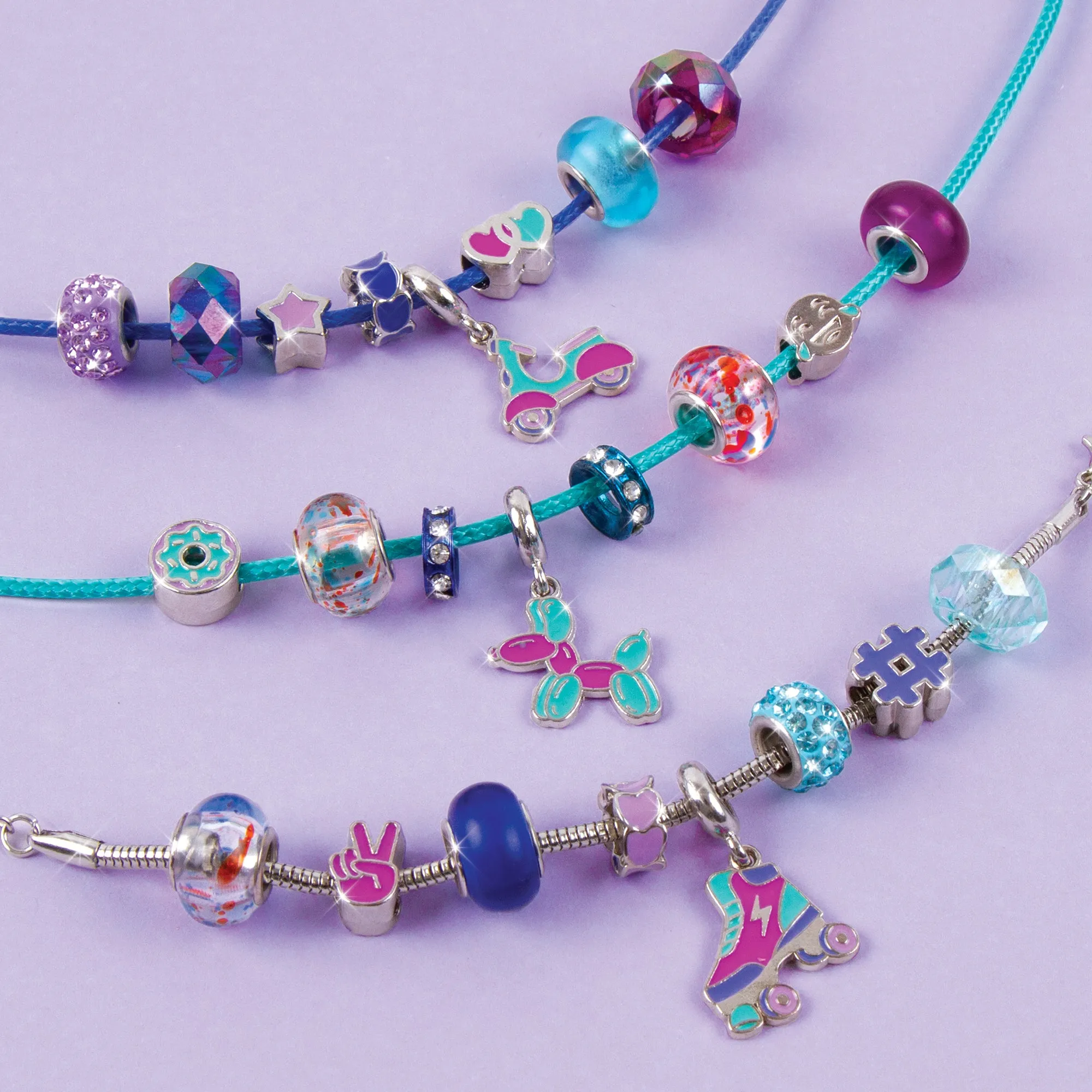 Halo Charms Bracelets: True Blue