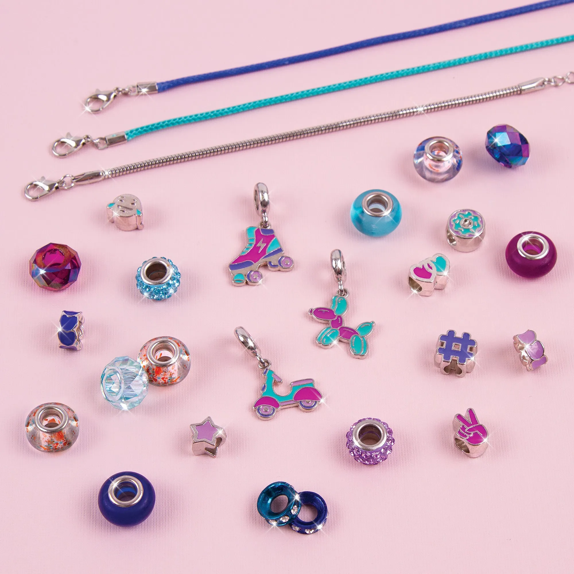 Halo Charms Bracelets: True Blue