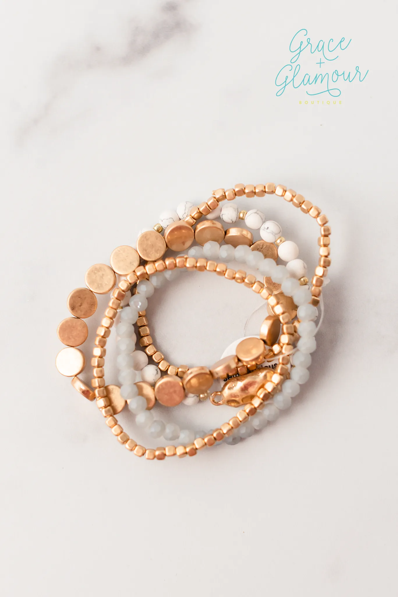 High Maintenance Bracelet Set | White