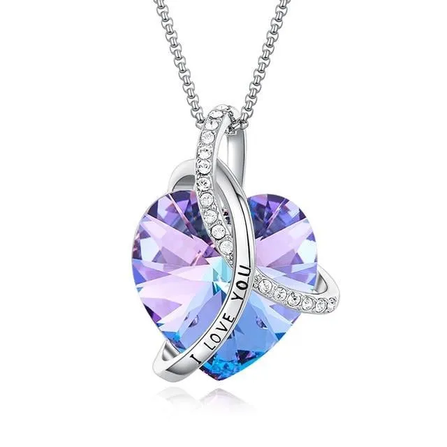 I Love Your Heart Swarovski Crystal Necklace